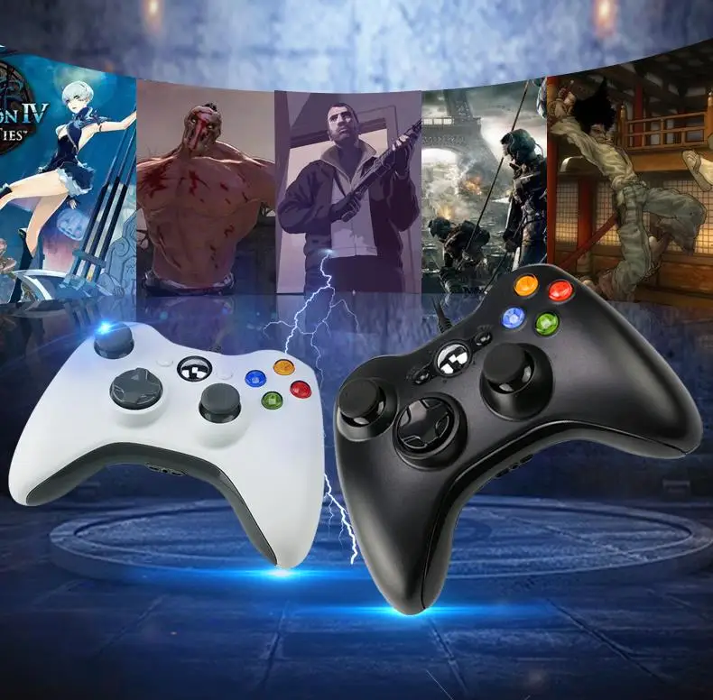 Геймпад для xbox 360 проводной контроллер для xbox 360 контроллер проводной джойстик для xbox 360 игровой контроллер геймпад джойстик