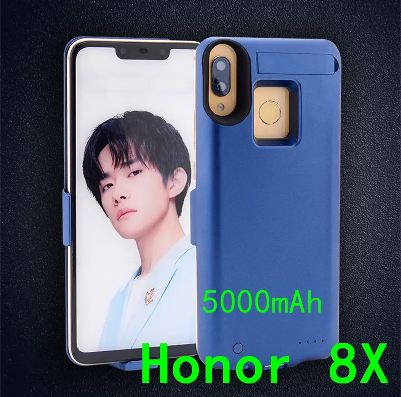 Honor8X-Blue Противоударный чехол для зарядного устройства для huawei Nova 3 3i внешний аккумулятор запасная Подставка для зарядки задняя крышка для huawei Honor 8X Max - Цвет: Honor8X-Blue