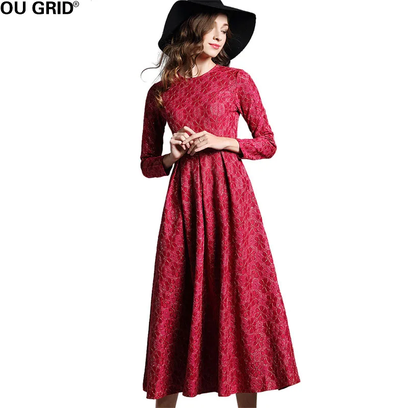 Весенние длинные вечерние женские Платья с цветочным узором Жаккардовые тонкие