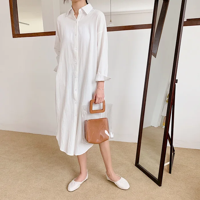 Новинка 2019 Женская длинная белая блузка с отложным воротником Boho летние женские