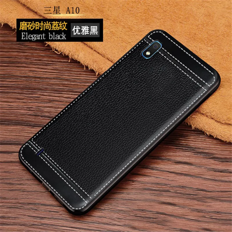 Чехол для Samsung Galaxy A10 противоударный кожаный мягкий силиконовый чехол Patten A 10 2019 A105