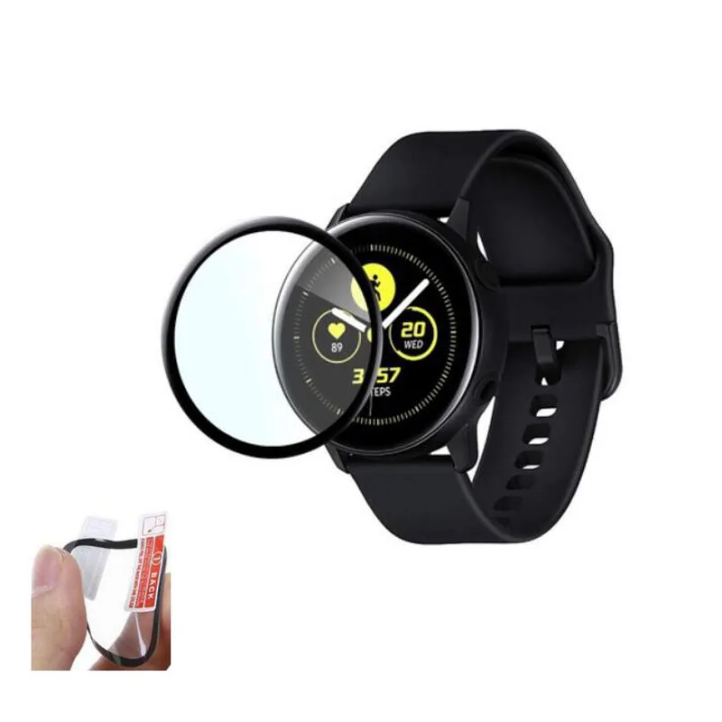 3D изогнутая ПЭТ (не стекло) мягкая прозрачная защитная пленка для Samsung Galaxy Watch Active