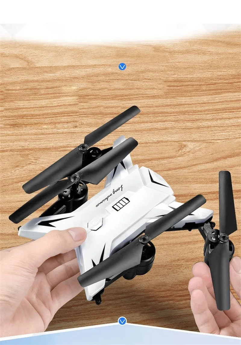 Радиоуправляемый вертолет Дрон с камерой HD 1080P wifi FPV селфи Дрон Профессиональный складной Квадрокоптер 20 минут Срок службы батареи