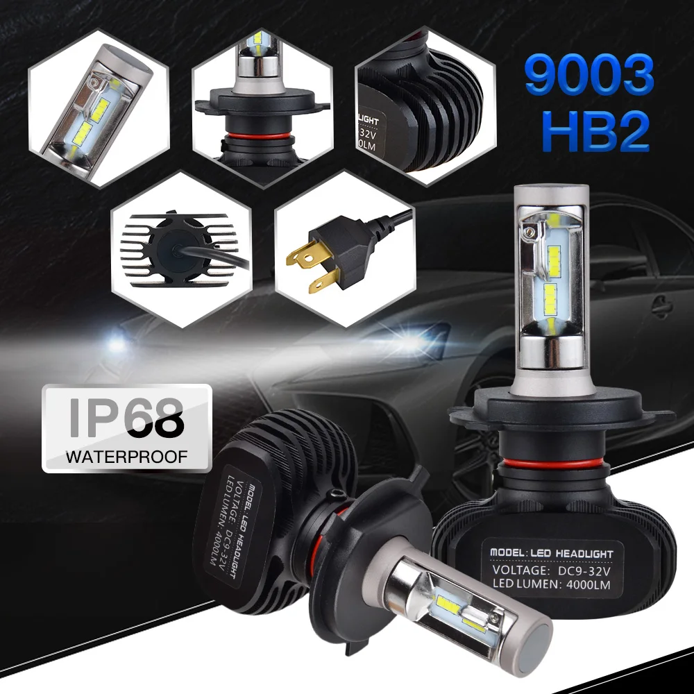 Светодиодный лампы для передних фар головного света лампы H4 HB2 9003 Hi-Low Beamn для Polaris Sportsman 500 EFI X2 Deluxe HO Touring и т. д. вездеходы