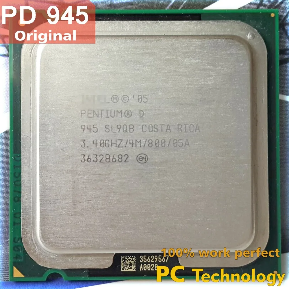 Хороший внешний вид D945 Intel Pentium PD 945 настольные компьютеры pd945 cpu Pentium D 945 3,4 GHz 4M 800MHz LGA775 отправка в течение 1 дня