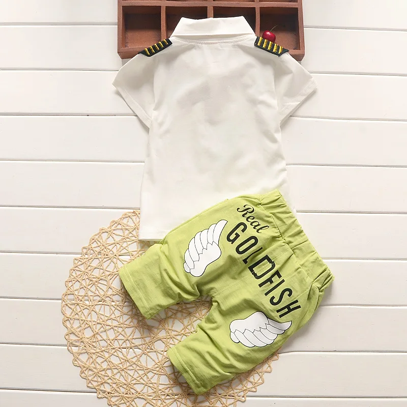 Комплект из двух предметов BibiCola футболка с коротким рукавом и шорты круглым