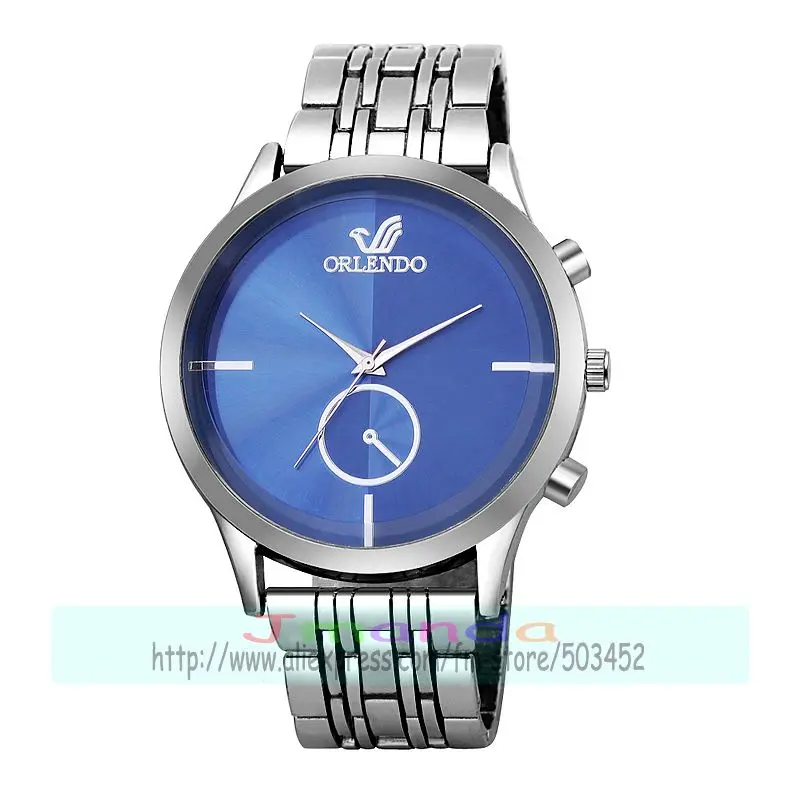 100 шт./лот 8646 Мужские часы с большим круглым циферблатом из сплава кварцевые