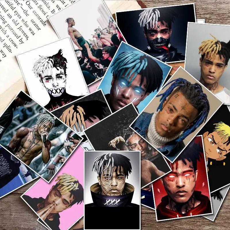 25 шт. американский рэппер Xxxtentacion Плакат Наклейка на чемодан для скейтборда ноутбук ПВХ водонепроницаемая игрушка Граффити стикер