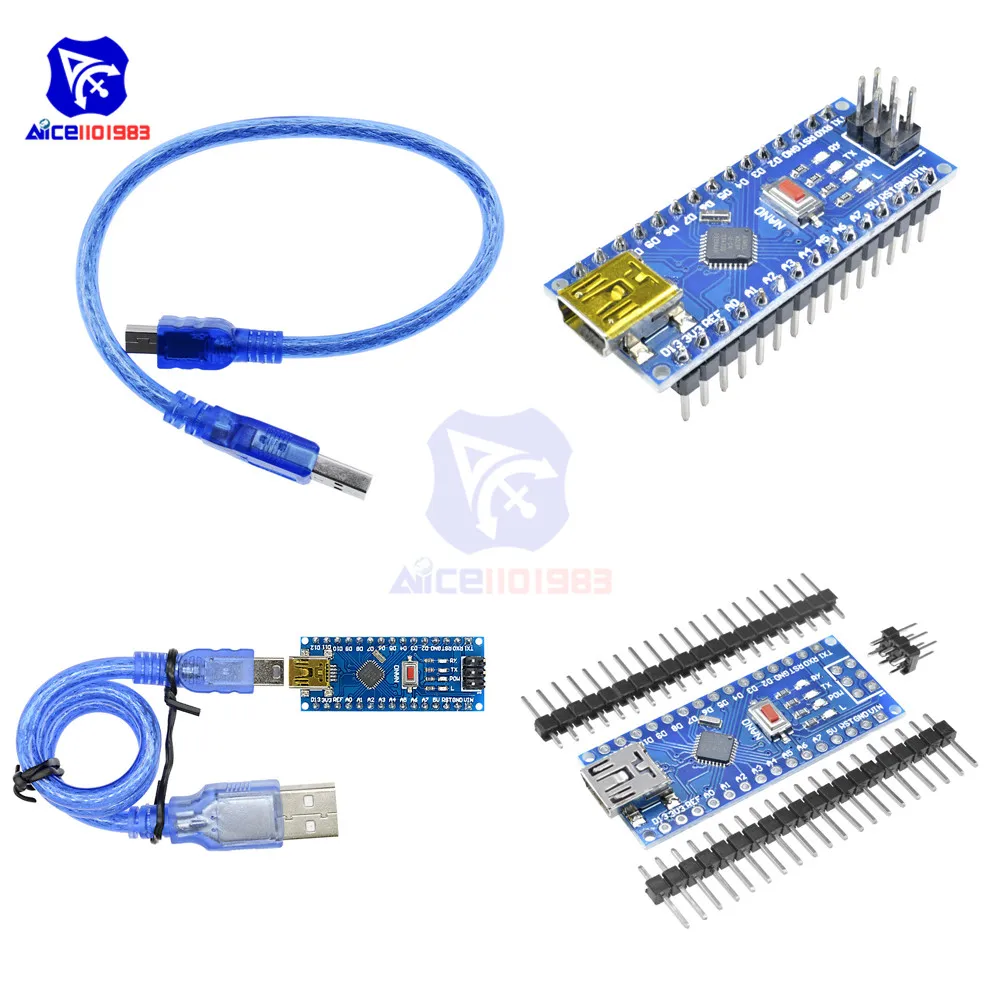 Драйвер CH340G CH340 Nano V3.0 3 0 ATmega328 ATmega328P плата микроконтроллера 5 в 16 м МГц модуль с мини