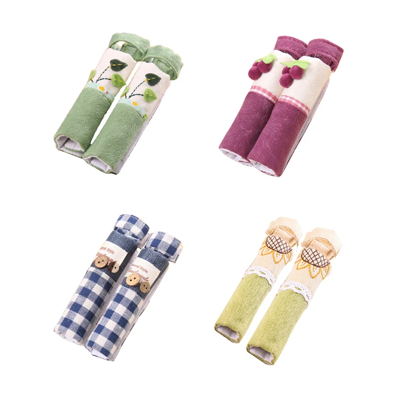 1 пара хлопковых чехлов на ручку холодильника защитный чехол дверную двухдверные