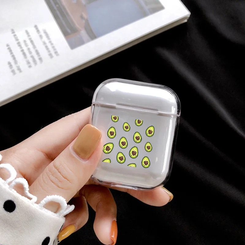 Мягкий чехол для Apple airpods, чехол, лето, фрукты, авокадо, беспроводной, Bluetooth, чехол для наушников Airpods, защитный чехол для наушников