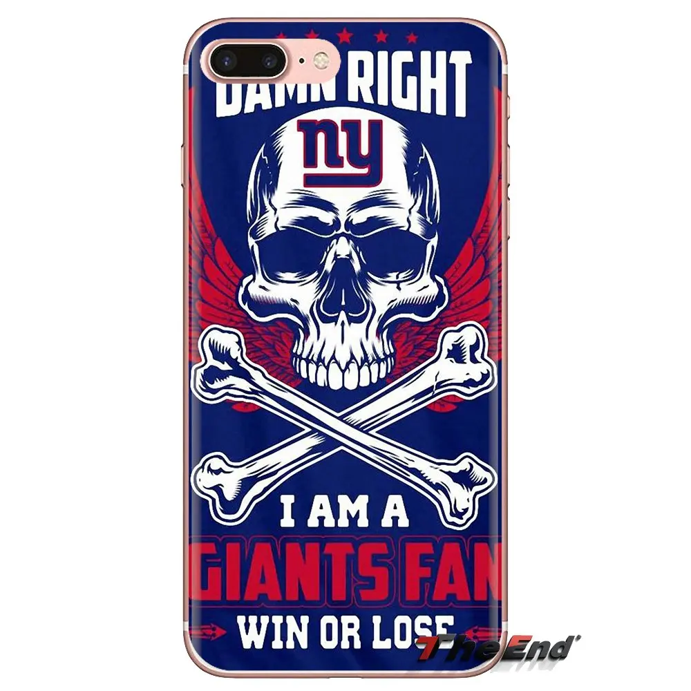 For LG Spirit Motorola Moto X4 E4 E5 G5 G5S G6 Z Z2 Z3 G2 G3 C Play Plus Mini NY New York giants Logo American football TPU Case |