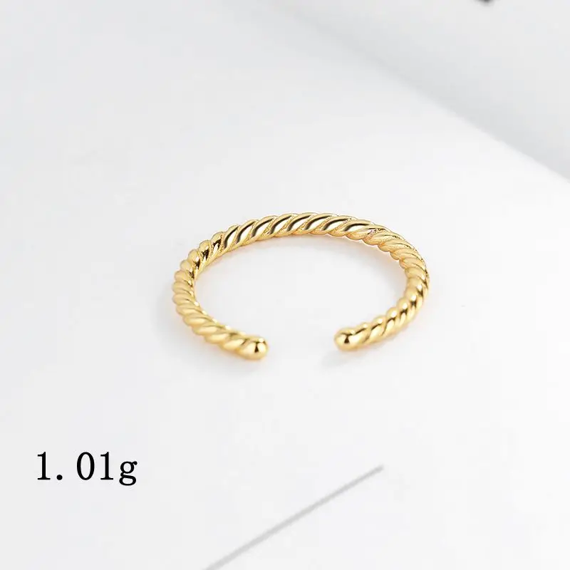 Женское кольцо из стерлингового серебра 925 пробы silvologic тонкое цвета шампанского