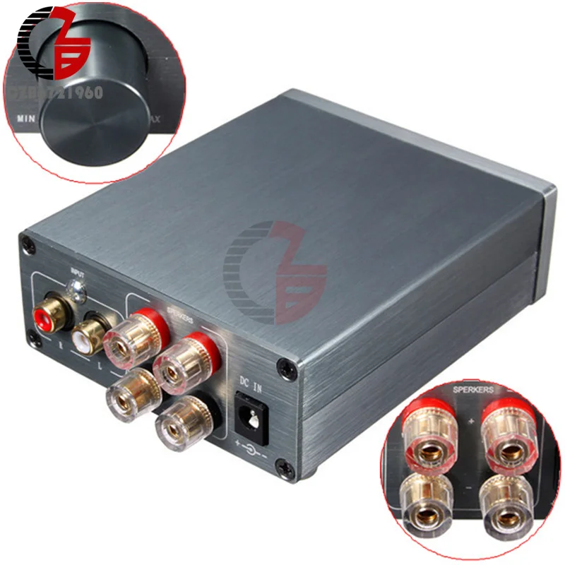 Бриз аудио HiFi класс 2,0 аудио стерео цифровой усилитель мощности TPA3116 Расширенный 50 Вт+ 50 Вт мини домашний алюминиевый корпус amp