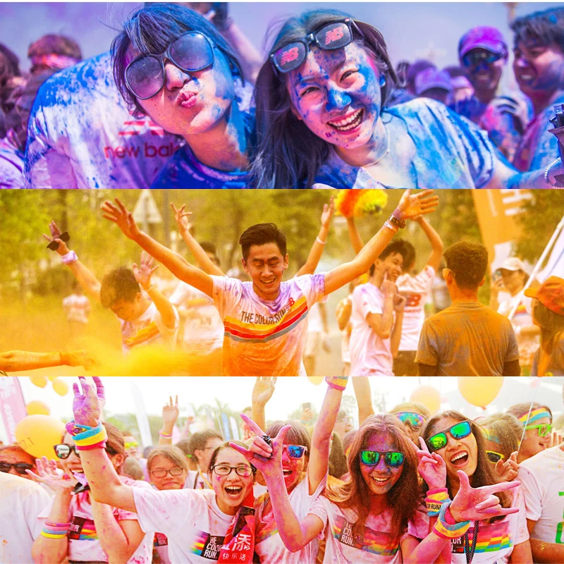 100 г/пакет Holi Festival цветной порошок веселый безопасный карнавал улица поднимает