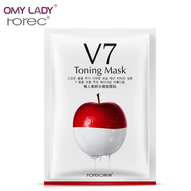 OMY LADY HANCHAN V7 ленивая маска для лица увлажняющая питательная невидимая яблоко