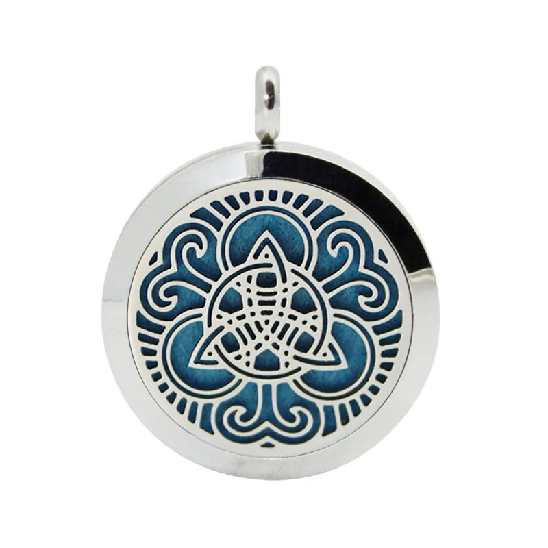 scent locket Модный кулон из нержавеющей стали 316L с эфирным маслом 30 мм круглый полый распылитель ароматов медальон для лучшего подарка Прямая - Окраска металла: scent locket