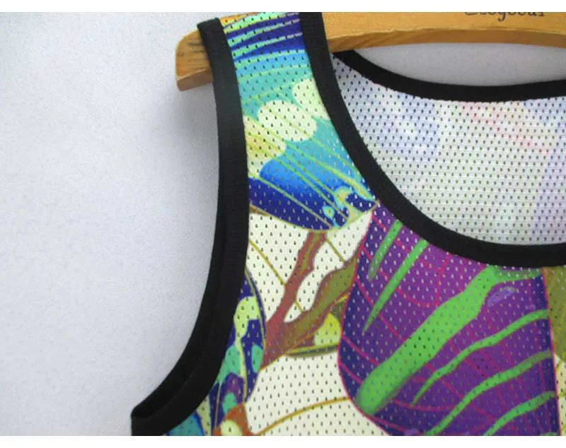 Женская майка из дышащей ткани с принтом бабочек | одежда