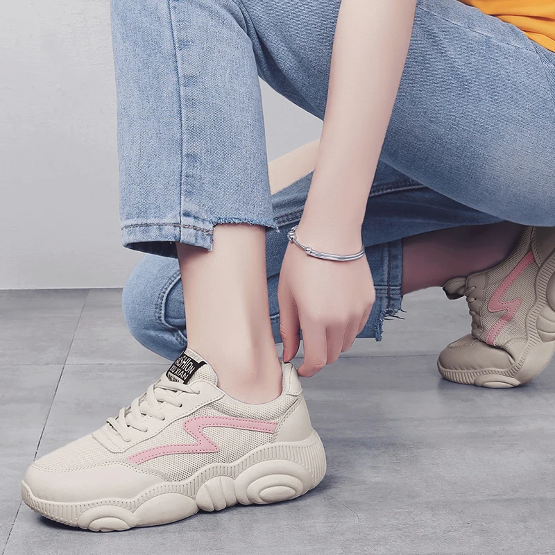 White Women's Sneaker 2019 New Fashion Spring Brand Bear Outsole Comfortable Women Sneakers Casual Woman Shoes Footwear | Обувь