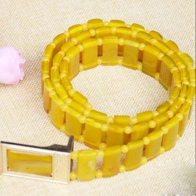 

Fine Jewelry Chinese Classic Manual Craft Natural Jade Red Agate Chalcedony Unisex Belt Free Shipping