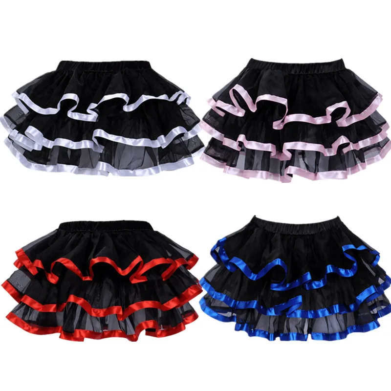 

Gothic Women Skirt Petticoat Burlesque Mesh Sexy Micro Mini