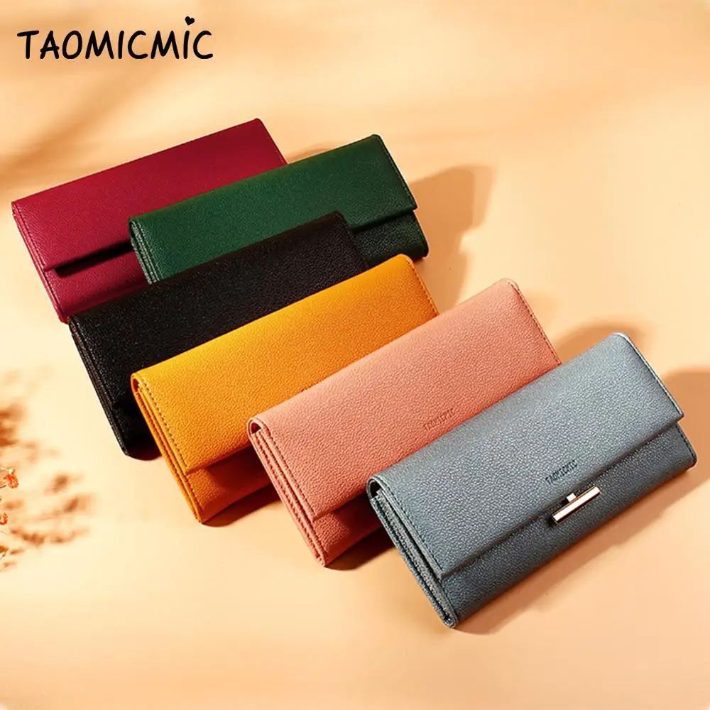 Organizer Wallets Fashion Hasp Leather Wallet Female Purse Clutch Coin Long Luxury Brand Women | Багаж и сумки