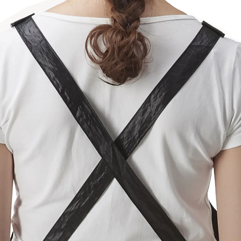 Профессиональный парикмахерский фартук с перекрещивающимися ремнями