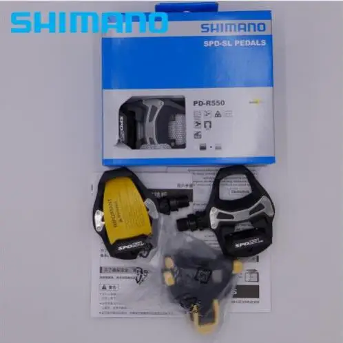 SHIMANO PD R550 SPD SL велосипедные педали с SM SH11 бутсы самоблокирующимся|Педаль