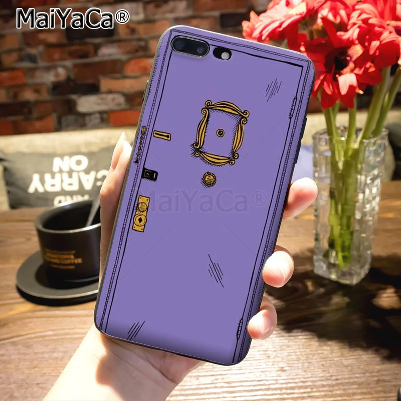 MaiYaCa friends tv силиконовый мягкий чехол для телефона для iPhone 8 7 6S Plus X XS MAX XR 5S SE 11pro чехол серия friends фиолетовая дверь
