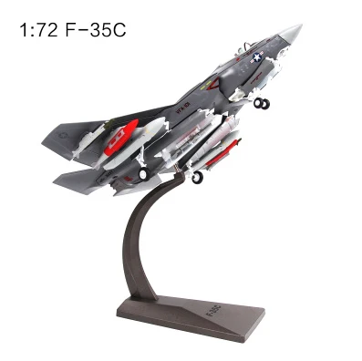 F-35C 1/72 модель самолета USAF F-35A F35B F35C Lightning II Joint Strike Fighter литой металлический самолет модель игрушки для детей подарок - Цвет: F-35C