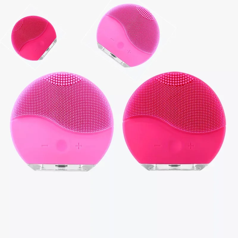 Массажер для красоты силиконовая щетка очищения лица водонепроницаемая мытья