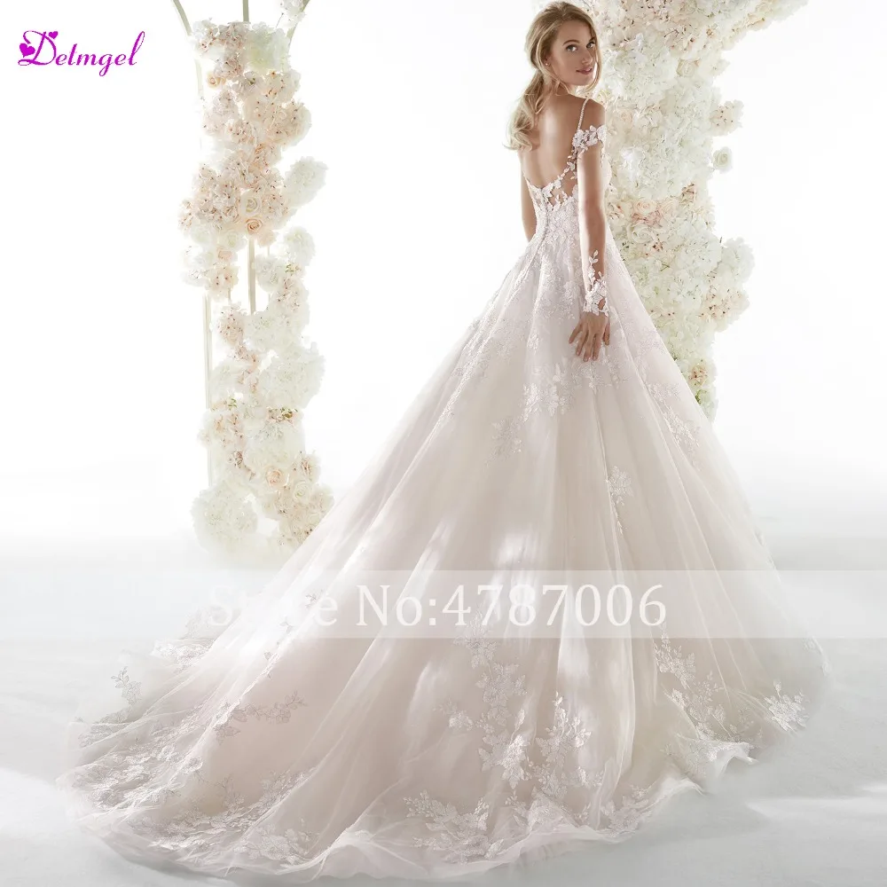 Detmgel сексуальный милый вырез с аппликацией а-силуэта свадебные платья 2019