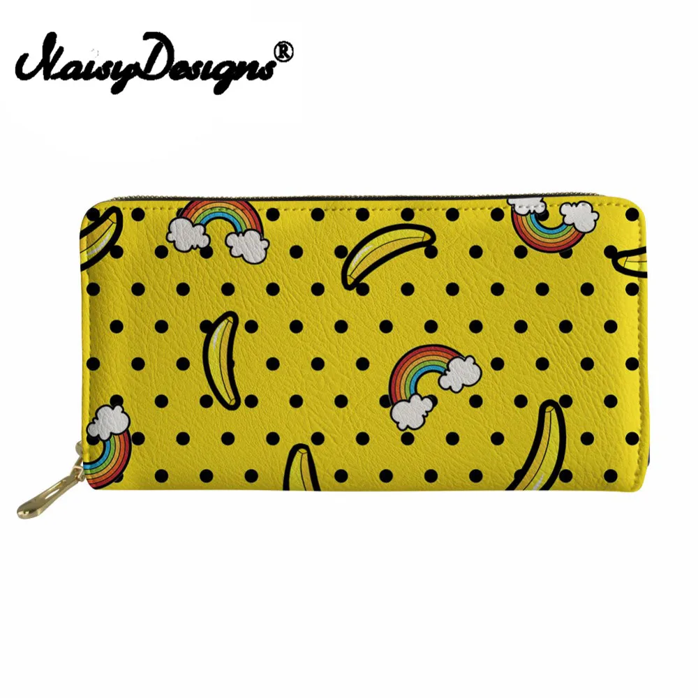 Noisydesigns Women Wallet Coin Purses Holders Ladies Bananas Pineapples Print Purses&ampWallets Pu Leather Clutch Purse Money Bag | Багаж и