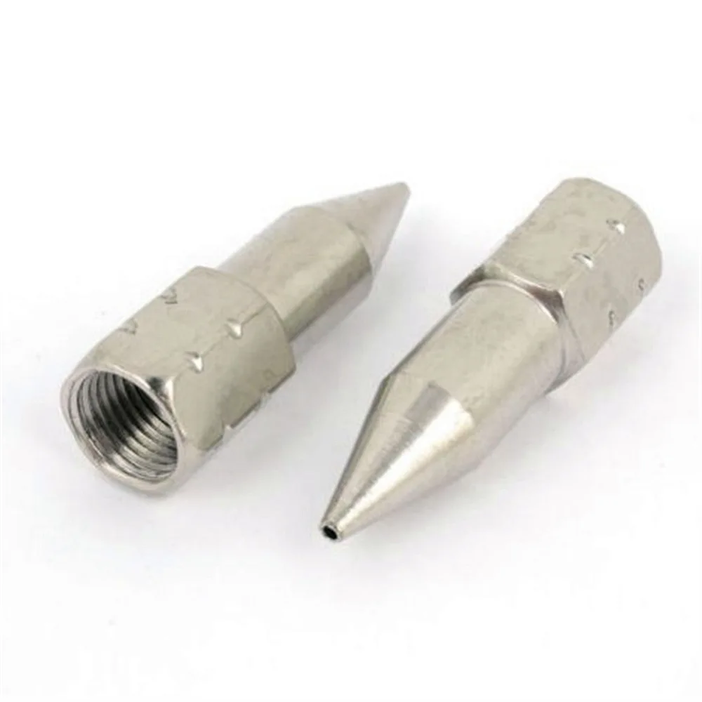 

2 pcs 9mm 0.35" Female Thread Conical Straight Grease Gun Nipple Fitting
