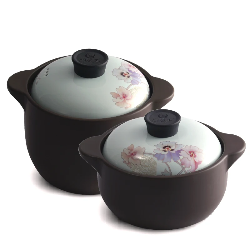 Новое поступление эмалированные керамические суповые кастрюли Azaleas кастрюля для