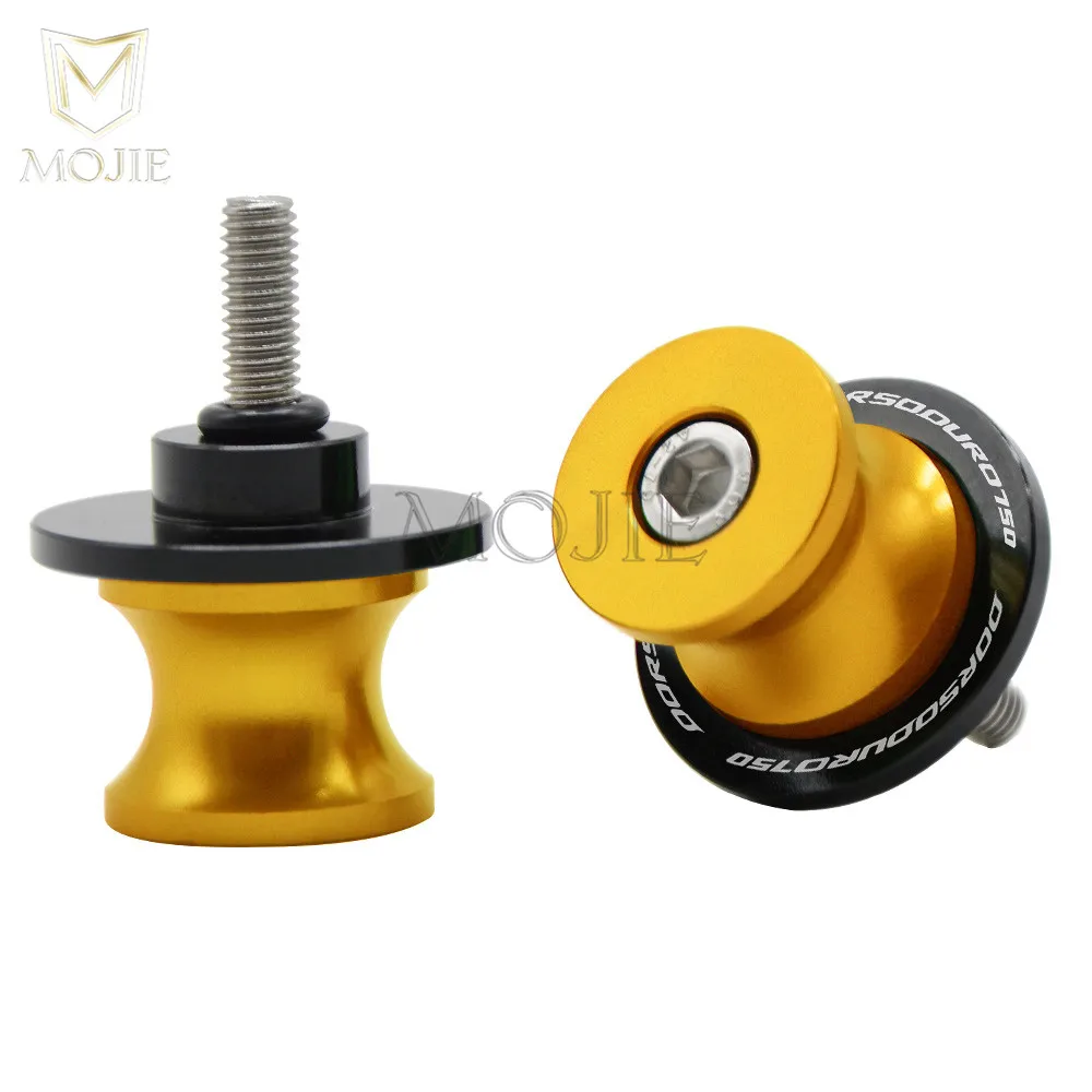 Gold 6mm Маятник Слайдеры Катушки 6 мм CNC алюминиевый мотоцикл Задняя Поворотная педаль протектор крышки для Aprilia Dorsoduro 750 2008-2009 - Цвет: Gold 6mm