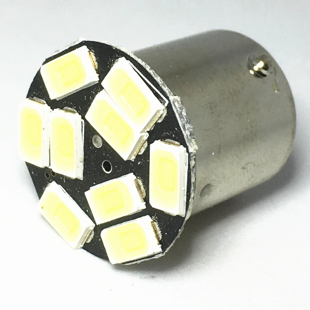 10 шт. 1156 9SMD P21W BA15S светодиодсветодиодный лампы белого красного желтого цветов