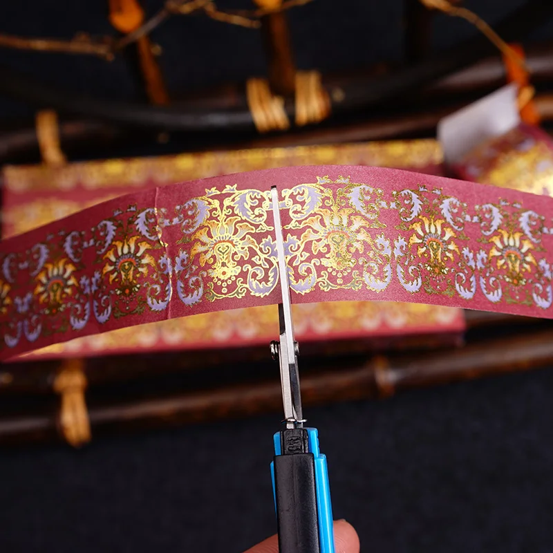 Винтажная Золотая васи лента пуля декоративный ежедневник ленты DIY Дневник