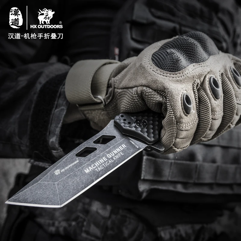HX ножи для кемпинга на открытом воздухе карманный нож 440C Стальные тактические складные ножи для выживания EDC инструменты для улицы три цвета ручка