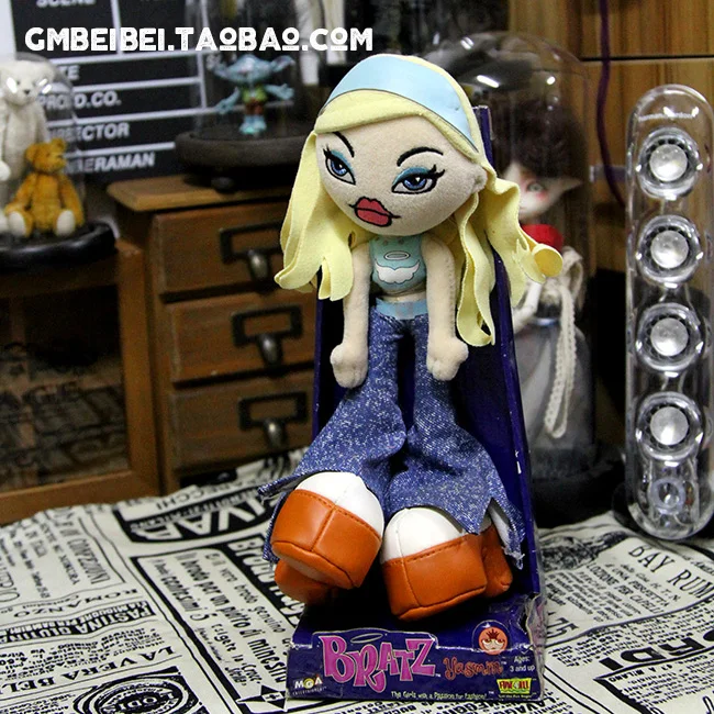 Около 26 см оригинальная Кукла Bratz в штучной упаковке, плюшевая тканевая кукла, встроенный железный провод, лучший подарок для девочки