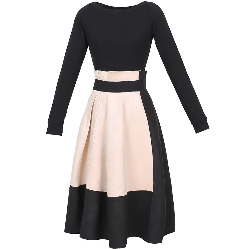 

Fashion suits spring new long cultivate one's morality two-piece dress in women's clothing han edition fair maiden temperament