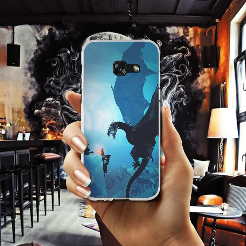 Игры Дракон рыцарь иллюстрацией для Samsung Galaxy A3 A5 A7 J1 J2 J3 J4 J5 J6 J7 2016 2017 2018 мягкий из