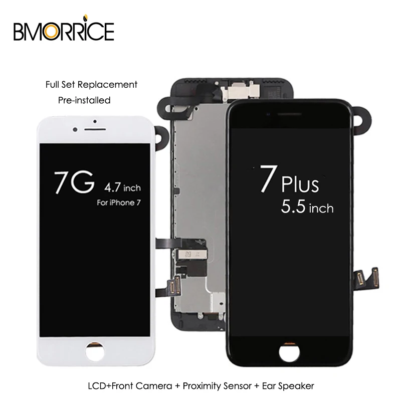 ЖК дисплей для iPhone 7 Plus сенсорный экран дигитайзер + фронтальная камера динамик