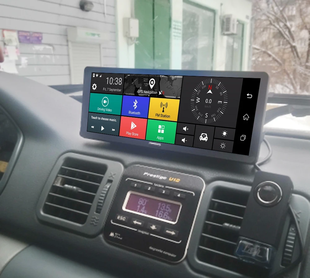 " ips Автомобильный видеорегистратор gps 4G Android навигация ADAS Full HD 1080P Dash камера двойной объектив Автомобильный видеорегистратор удаленный монитор