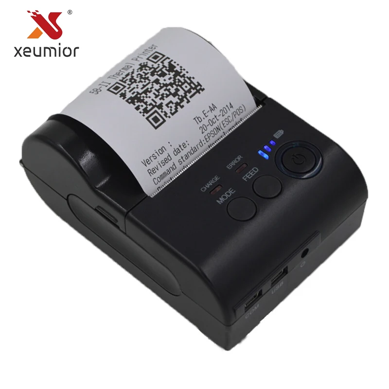 Xeumior 58 мм Мини Портативный Bluetooth Термальный чековый принтер Android IOS ручной