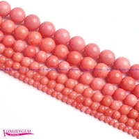 high quality 468101214mm smooth natural rhodonite jades round shape diy gems loose beads strand 15 jewelry making wj378