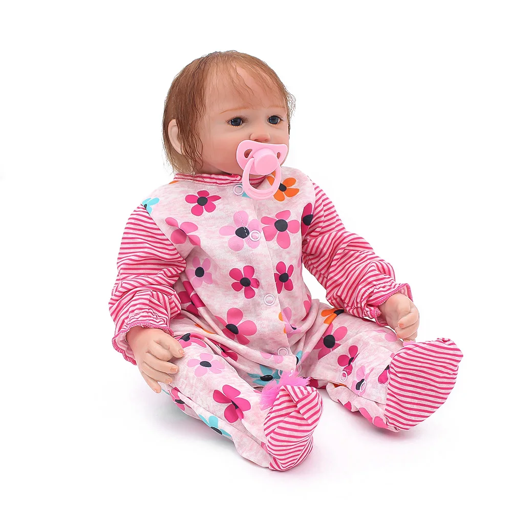 46CM Reborn Baby Dolls silicone Babies realistic bb reborn toy Gifts Real looking newborn toddlers bebe dolls hot sale toys | Игрушки и