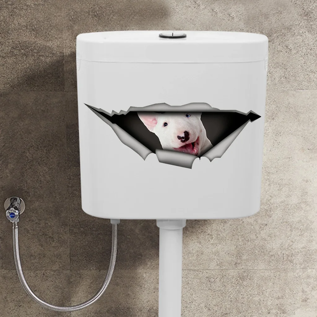 Животное лицо мультфильм наклейка для сиденья унитаза Diy настенные наклейки