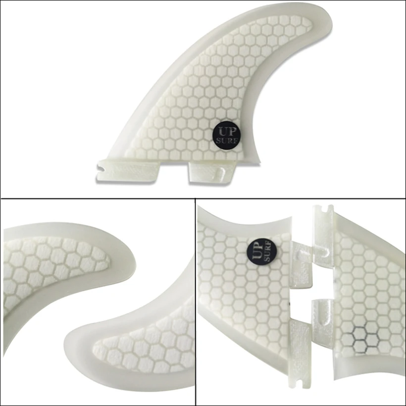 

2021 New Up-FCSII G7 L Size Surfboard White color Honeycomb Fins Tri fin set FCS 2 Fin Hot Sell FCS II Fin Quilhas