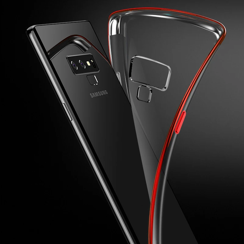 Роскошный прозрачный силиконовый чехол для Samsung Galaxy Note 9 8 A3 A5 A7 2016 2017 A6 A8 Plus 2018